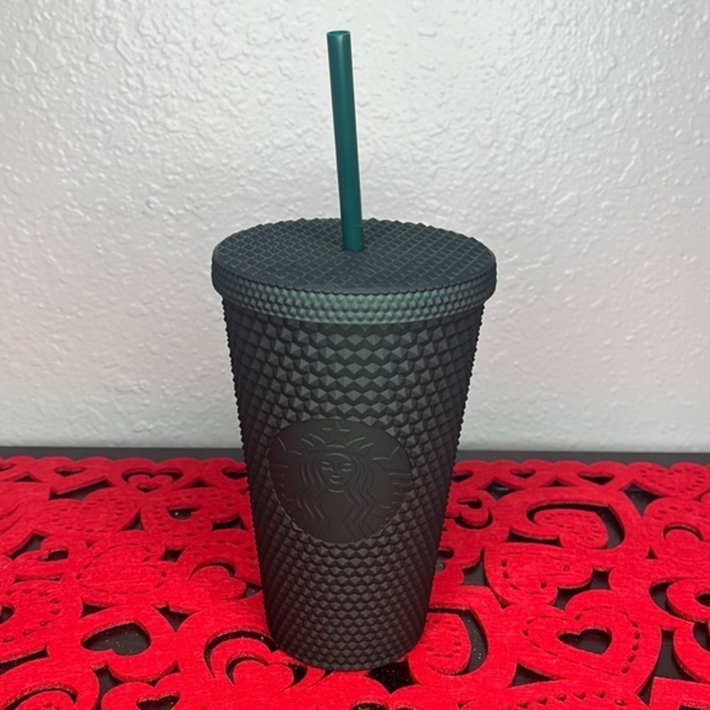 Starbucks Dark Green Studded Grande Tumbler - Picture 1 of 6
